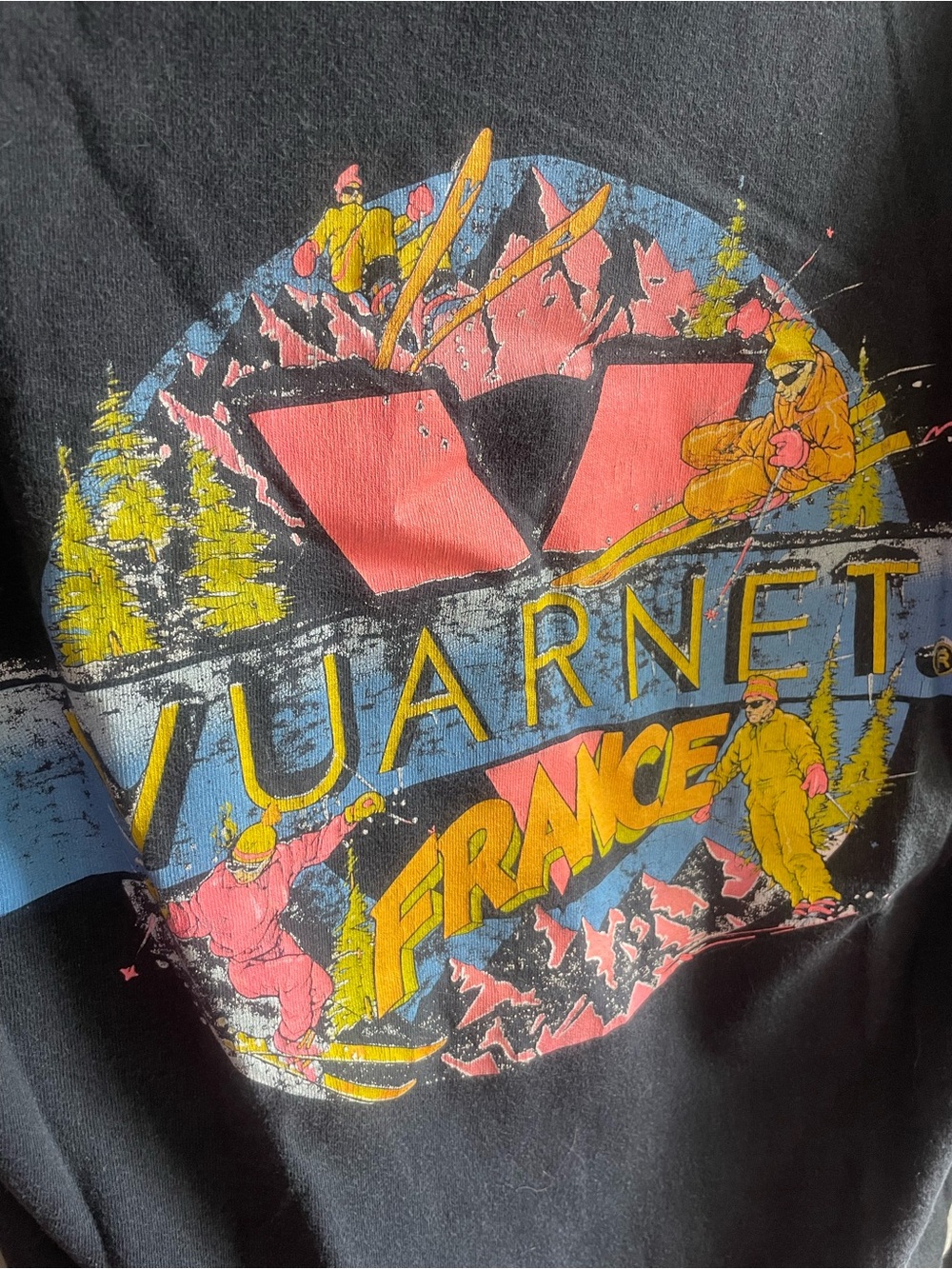 Vintage Vuarnet Black Long Sleeve Tee